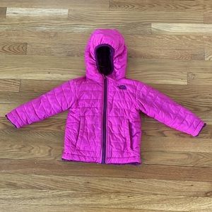 North Face reversible winter jacket with hood.
